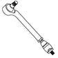 CAR121924 RH Tie Rod Assembly Fits Ford/New Holland 5640 6640 7740 7840 824