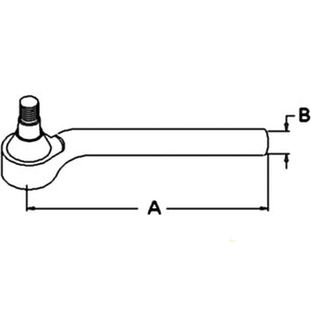 CAR48978 RH Tie Rod Fits Ford/New Holland 5640 6640 7740 7840 8240 8340