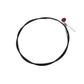 Stop / Choke Cable - 72" Red Knob w/ White Letters - Universal Fit for Tractors