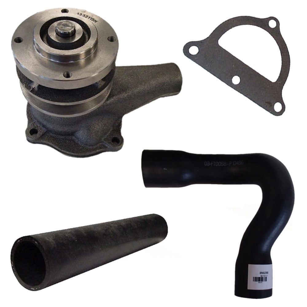 Side Mount Water Pump Kit with Hoses Fits Ford/New Holland Replaces 2N8260