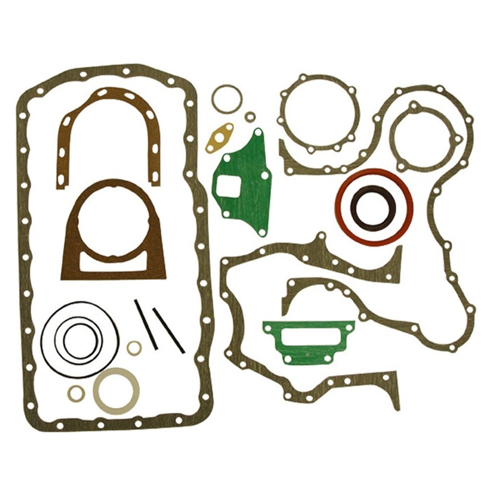 CFPN6A008C Bottom Gasket Set w/ Crankshaft Seals Fits Ford Tractor 5000, 5100+