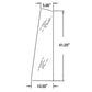 Left/Right Rear Quarter Corner Panel Window CG6124 Glass Fits Case 580C Backhoe