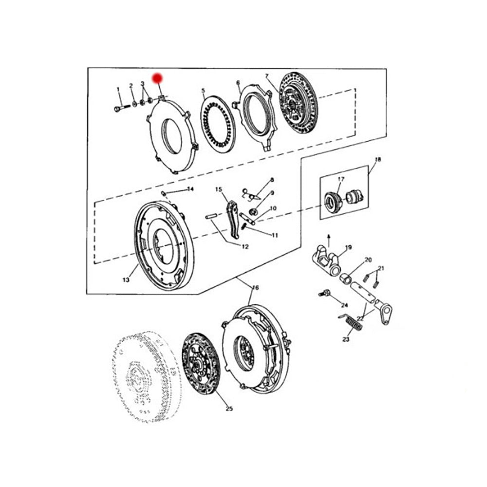 SJD2240 Aftermarket Replacement Clutch Plate Fits JD: 2250 CS 2250F 2450 1950F