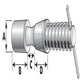 PTO Quick Release Pin Assembly Fits Massey Ferguson Replaces 1810351M91