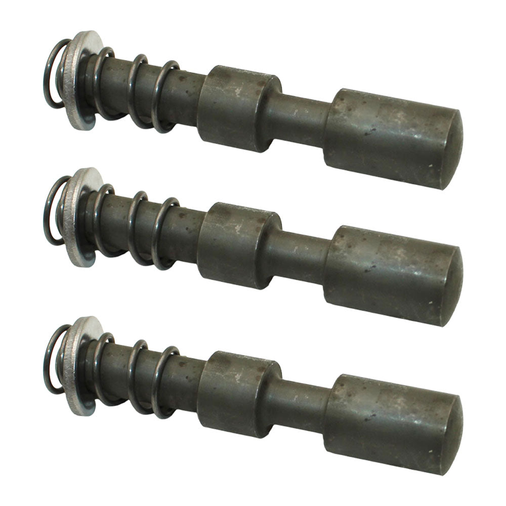 (3) PTO Power Take Off Pin Yoke Quick Release with C-Clip and Spring