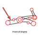 2404170W1 Thresher Drive Belt Fits Mpl Moline Combine Model 9700
