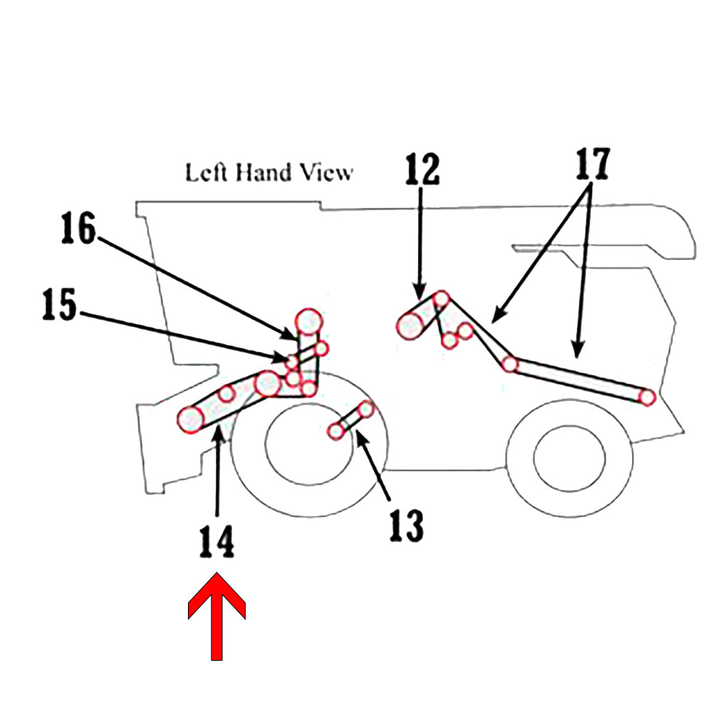 WN-H161648-PEX Belt, Feeder House Drive Fits John Deere 9400 9410 9450 9500 9510