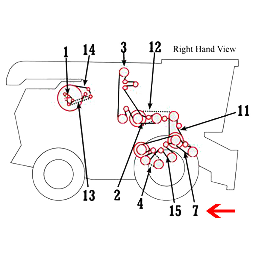 Feed Accelerator Slow Speed Belt Fits 9560 9570 9650 9660 9670 9750 9760 9770