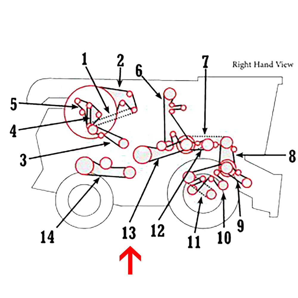 H240895 Rethresher Drive Belt Fits John Deere S690 S680 S680HM S690HM