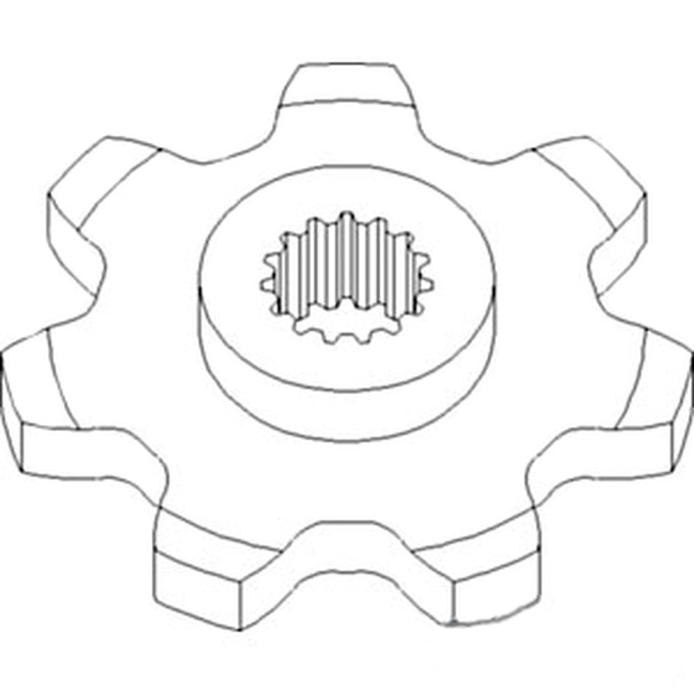 WN-86837081-PEX Corn Head, Gathering Chain, Sprocket Fits International/CaseIH