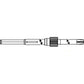 AH97643 Combine Reverser Shaft 91.44" Long Fits John Deere 8820 9600 9610