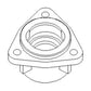 WN-H147593-PEX Feeder House, Shaft, Bearing Housing Fits John Deere 9400 9500
