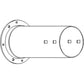 AH135444 Grain Bin Loading Auger Tube Fits John Deere 9400 9410 9500 Combines