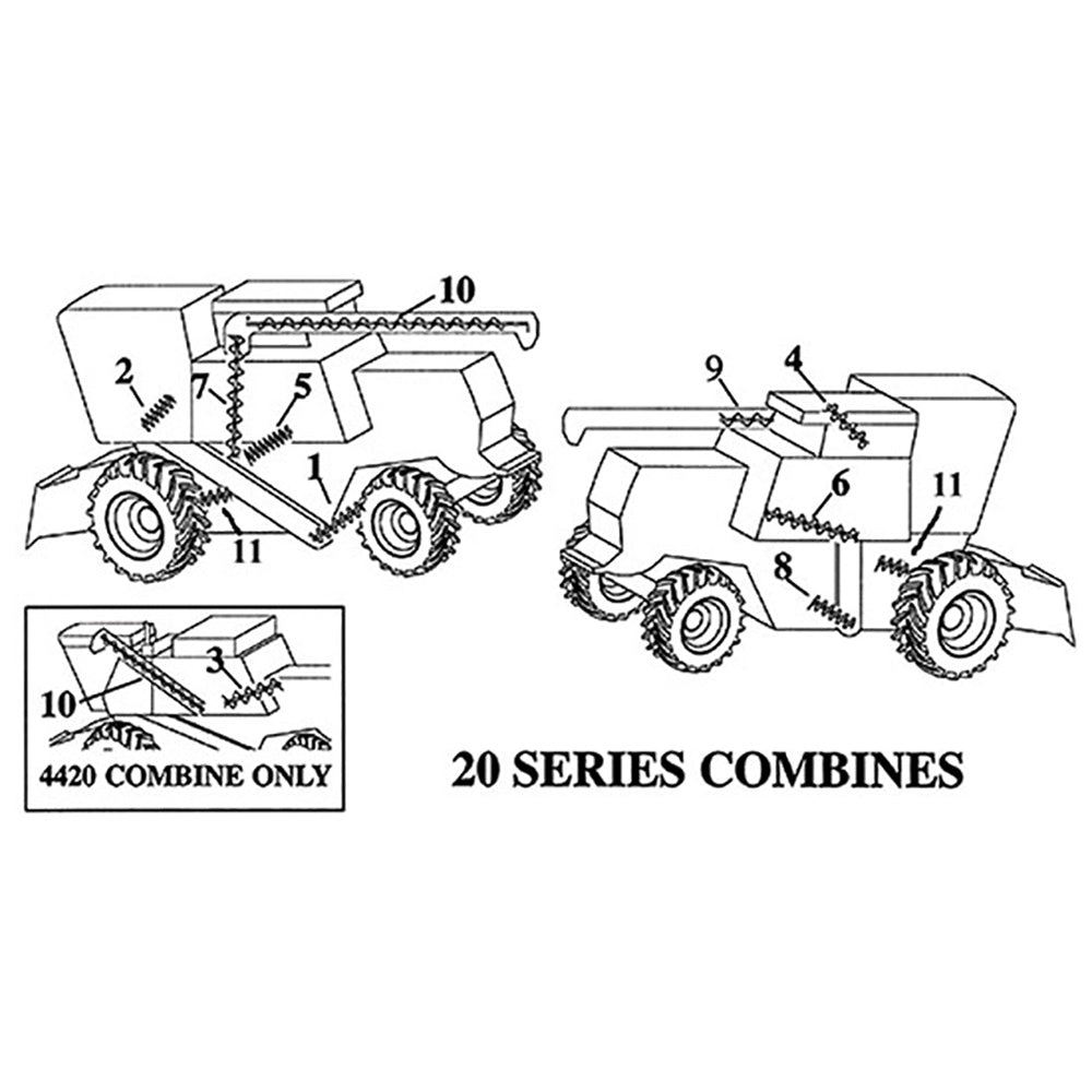 WN-AH112435-PEX Auger, Unloader, Horizontal Fits John Deere CTS CTS II 8820 9400