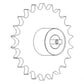 WN-AH121046-PEX Spocket, Return/Tailings, Upper Fits John Deere CTS CTS II 9400