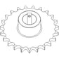 87283695 New Clean Grain Upper Drive Sprocket Fits Case-IH Combine Models