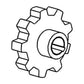 1317192C1 New Upper / Lower Clean Grain Sprocket Fits Case-IH Combine Model