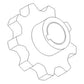 Clean Grain Lower Sprocket Fits 7010 7120 8010 8120 9120 AFX8010 86975226 872831