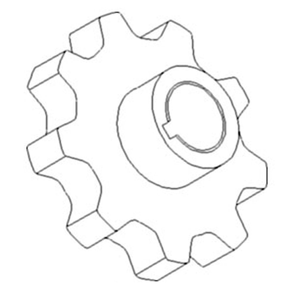87283438 New Clean Grain Head Head Sprocket Fits Case-IH Combine Models