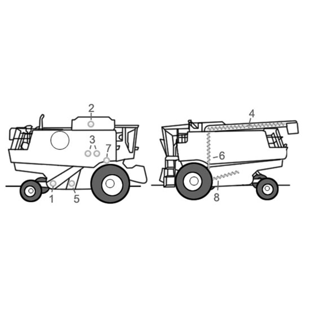 144021A2 New Lower Return Auger Fits Case-IH Combine Models 2144 2166 +