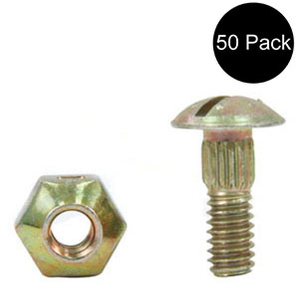 QTY 50: Grain Head Cutter Bar Knife Section Nuts and Bolts Fits Ford/New Holland