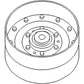 AH93318 Primary Countershaft Idler Pulley Fits John Deere