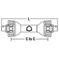ACS44111 Metric PTO Shaft for 5or 6ft Cutters Size 4 PTO 48 In Long Closed Shaft