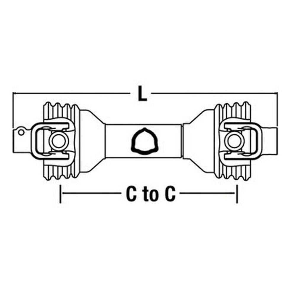 14006453 Driveline for Bush Hog 2102 2103 ++ Post Hole Diggers