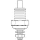 REPRODUCTION ELECTRIC WATER TEMPERATURE SENDING UNIT Fits Ford OLIVER TRACTORS