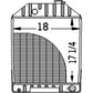 Radiator Fits Ford 345D 445 445A 445C 445D 450 545 545A 545C 545D E4NN8005BC15M