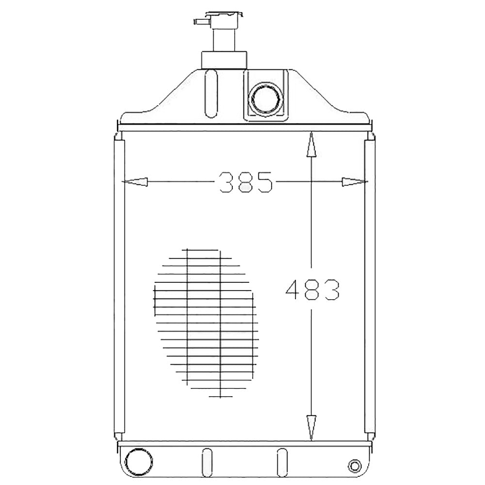 Radiator Fits Massey Ferguson Replaces 1876606M4