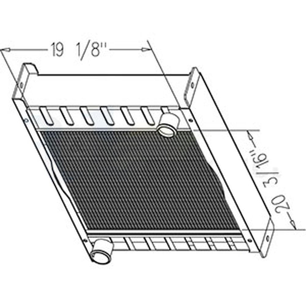 386913A2 386915A2 386911A1 Radiator Fits Case IH Skid Steer Loader 60XT 70XT