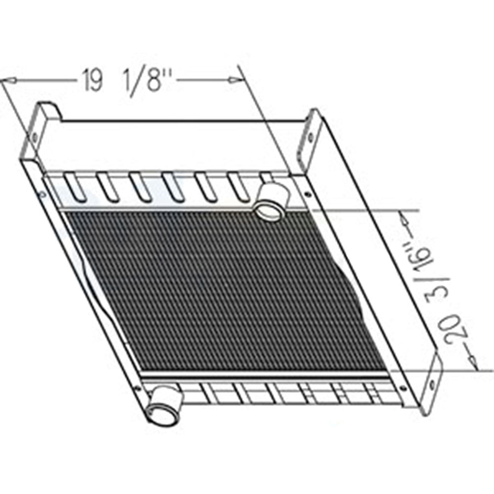 386913A2 386915A2 386911A1 Radiator Fits Case IH Skid Steer Loader 60XT 70XT
