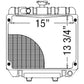 6781758710 Radiator Fits Kubota Tractor Models B9200DC-DP B9200DC-EP B9200HSD-TO