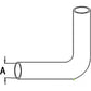 155613A Upper Radiator Hose Fits White Oliver 1600