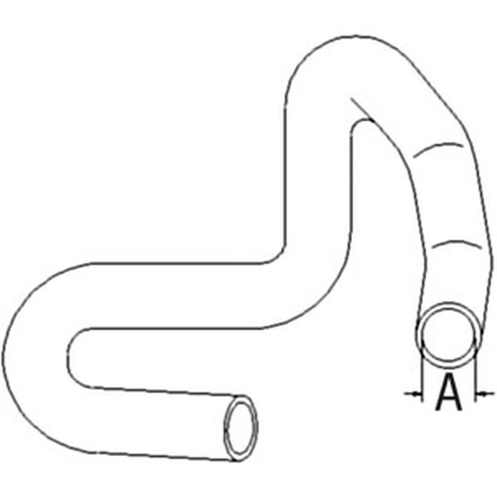 6700738 One New Aftermarket Replacement Radiator Hose, Upper