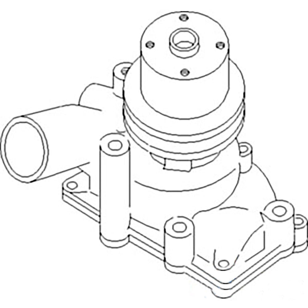 157400AS Water Pump w/ Pulley for WHITE/ OLIVER Tractor 1600 1650 1655