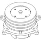 Water Pump Fits Massey Ferguson Replaces 9N1249-R