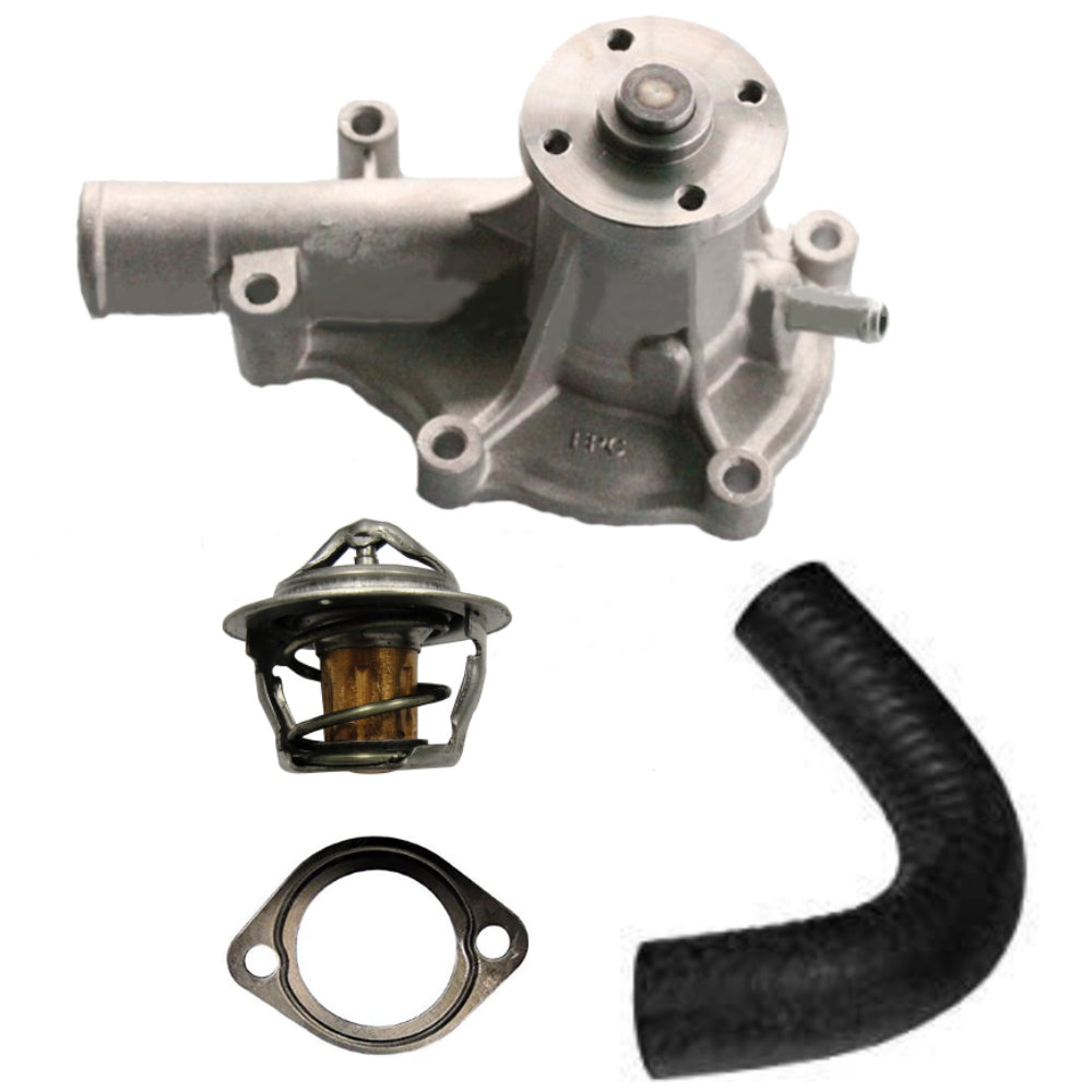 Water Pump w/ Return Hose & Thermostat Fits Kubota D1105 Models 16241-73030-AB21