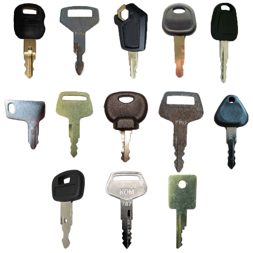 One New 13Pc Heavy Equipment Key Set Fits Universal Products Models