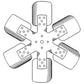 D0NN8600AA 6 Blade Fan Fits Ford New Holland 2000 2100 2600 3000 3600 4100