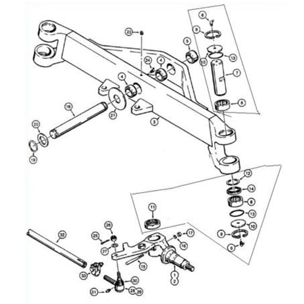 A-D125863 Spindle (LH) Fits Case-IH
