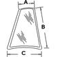 Right Corner D126204 Cab Glass Window Fits Case 580K 580L 580SL 580SK 590T