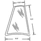 Cab Glass Rear Quarter - Right Hand Fits Case 580L 570LXT 580 Super L