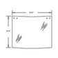 D129967 Fits Case IH Upper Rear Glass for Models 570LXT, 570MXT, 580K, 580L, 580