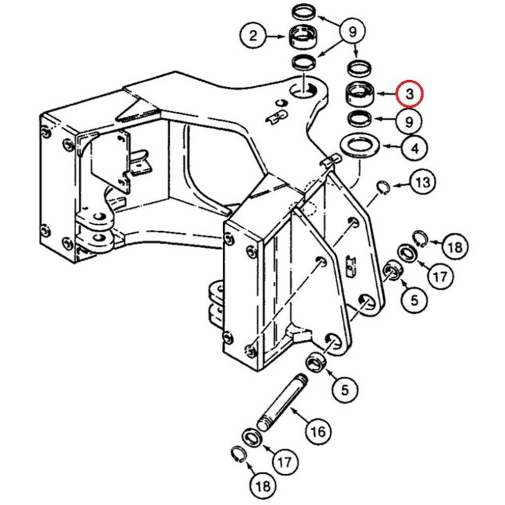 Bushing Fits Case/International Harvester Replaces D135556