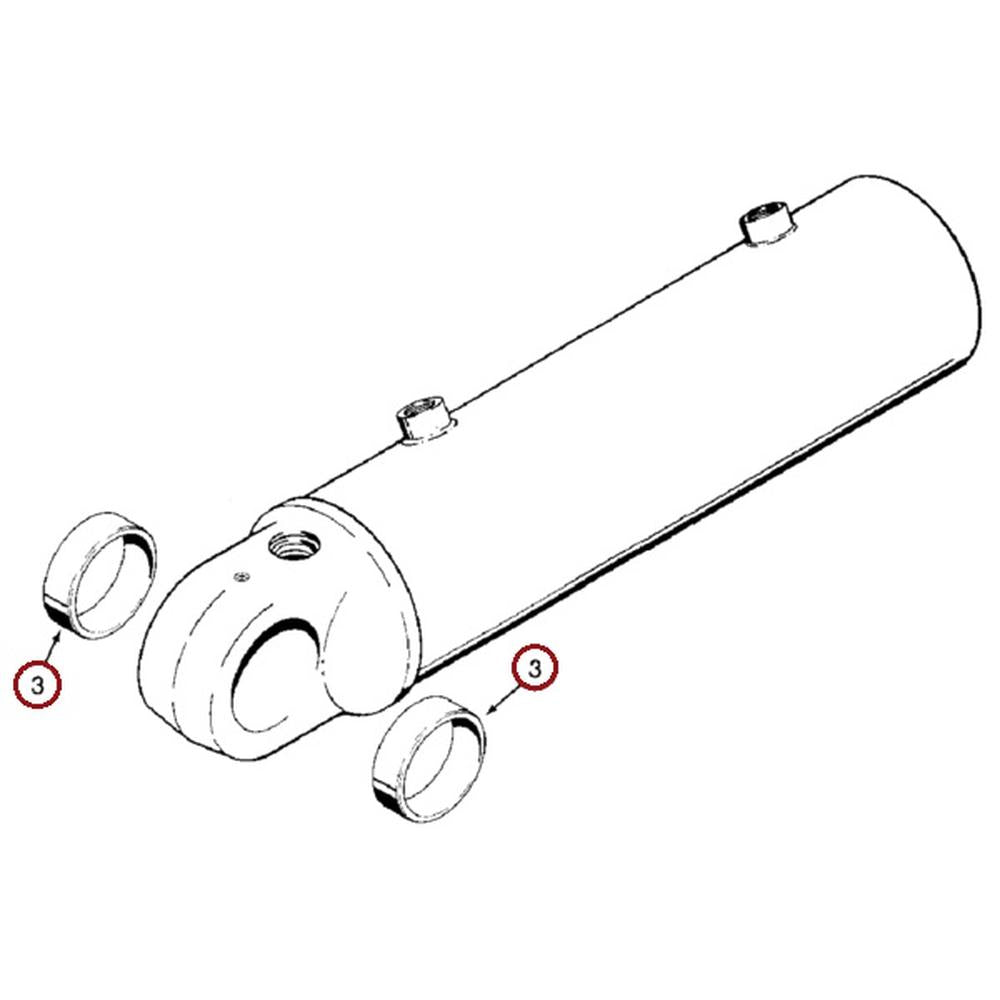D144421 Backhoe Boom Cylinder Tube Bushing Fits Case 580K 580SK