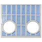 Front Grille with Inset Headlights Fits Ford/New Holland Replaces 81824198