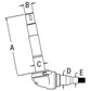 D2NN3105C Spindle, Right Hand Fits Ford 5000 5100 5600 6600 7000 7100 7600 Tract