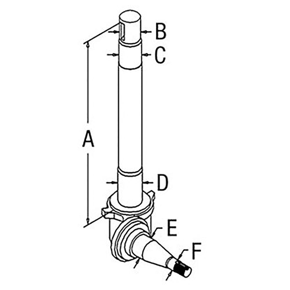 D2NN3106B New Left Hand Spindle Fits Ford/New Holland Tractor 5200 7200